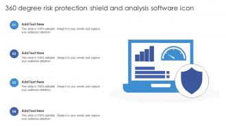 360 Degree Risk Protection Shield And Analysis Software Icon