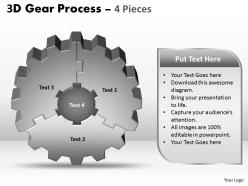 72457250 style variety 1 gears 4 piece powerpoint presentation diagram infographic slide