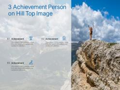3 Achievement Person On Hill Top Image