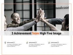 3 achievement team high five image