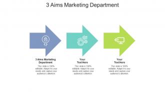 3 aims marketing department ppt powerpoint presentation summary example cpb