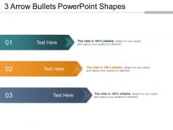 3 arrow bullets powerpoint shapes