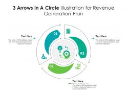 3 Arrows In A Circle Illustration For Revenue Generation Plan Infographic Template