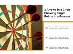 3 arrows in a circle showing target points in a process