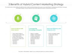 3 benefits of hybrid content marketing strategy