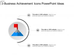3 business achievement icons powerpoint ideas