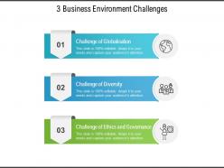 3 business environment challenges