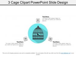 3 cage clipart powerpoint slide design