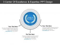 3 Center Of Excellence And Expertise Ppt Design