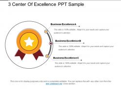 3 Center Of Excellence Ppt Sample