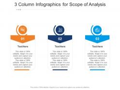3 column for scope of analysis infographic template