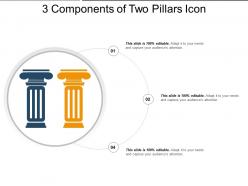 3 components of two pillars icon example of ppt