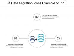 3 data migration icons example of ppt
