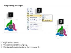 3 different directions arrows smartart powerpoint slides templates
