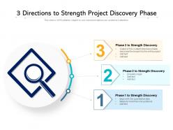 3 directions to strength project discovery phase