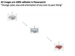 3 diverging arrows pointing inwards powerpoint templates