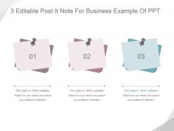 3 editable post it note for business example of ppt