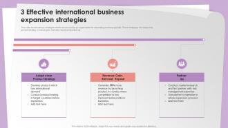 3 Effective International Business Expansion Strategies