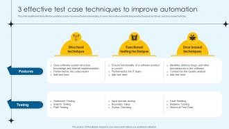 3 Effective Test Case Techniques To Improve Automation