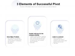 3 elements of successful pivot