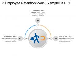 3 Employee Retention Icons Example Of Ppt