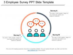 3 employee survey ppt slide template