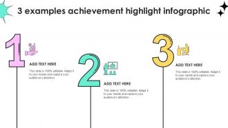 3 Examples Achievement Highlight Infographic LCT SS 3 Examples Achievement Highlight Infographic LCT SS