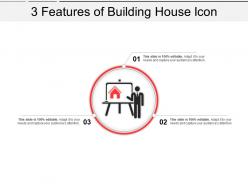 3 features of building house icon powerpoint show