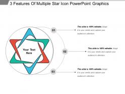 3 features of multiple star icon powerpoint graphics
