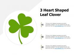 3 heart shaped leaf clover