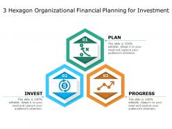 3 hexagon organizational financial planning for investment