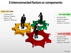 3 interconnected factors or components ppt slides templates