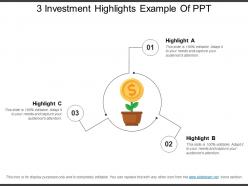3 investment highlights example of ppt