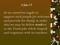 3 john 1 8 we may work together for powerpoint church sermon