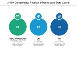3 key components physical infrastructure data center ppt powerpoint presentation inspiration model cpb