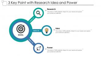 3 key point with research idea and power