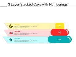 3 Layer Stacked Cake With Numberings