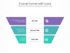 3 Level Funnel With Icons