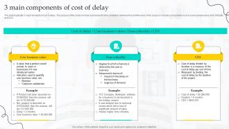 3 Main Components Of Cost Of Delay