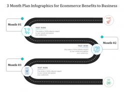 3 month plan for ecommerce benefits to business infographic template