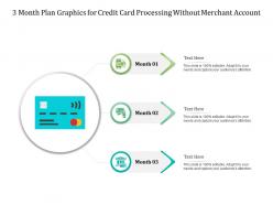 3 month plan graphics for credit card processing without merchant account infographic template