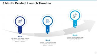 3 month product launch timeline infographic template