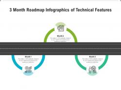 3 month roadmap of technical features infographic template