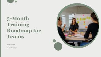 3 Month Training Roadmap For Teams PPT PowerPoint AT