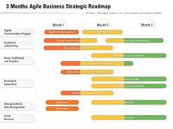 3 months agile business strategic roadmap