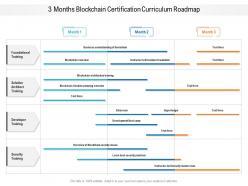 3 months blockchain certification curriculum roadmap