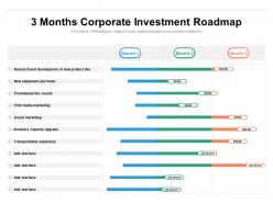 3 months corporate investment roadmap