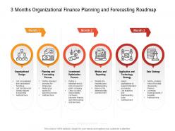 3 months organizational finance planning and forecasting roadmap
