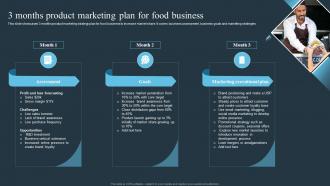 3 Months Product Marketing Plan For Food Business