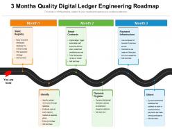3 months quality digital ledger engineering roadmap
